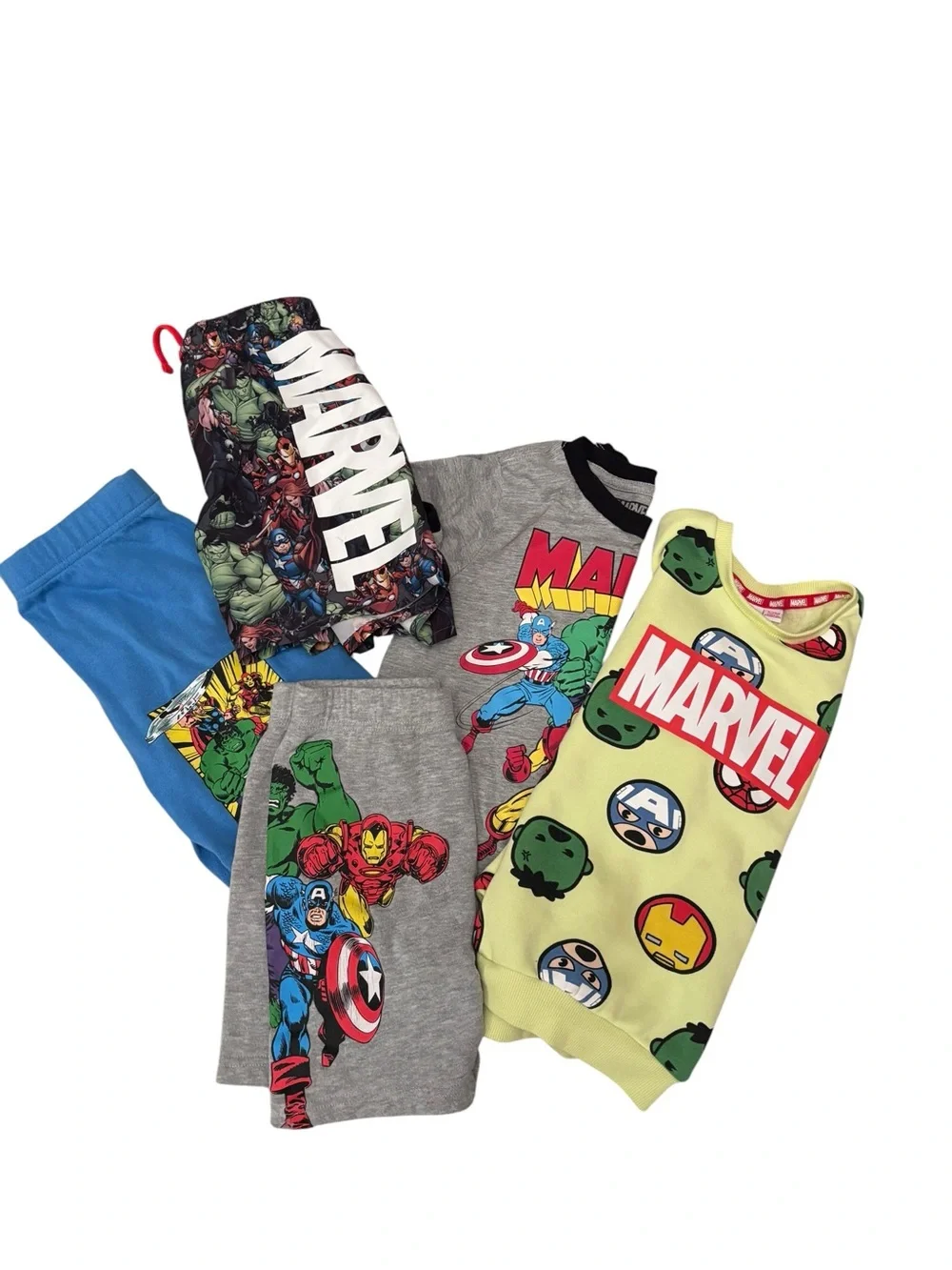 Marvel Kids Bundle Set - Size 6 - Shorts,‎ Swim, sweatshirt